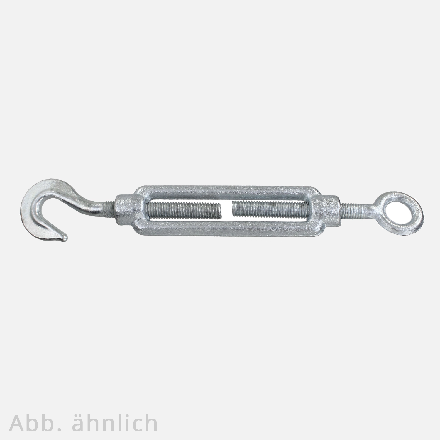 Spannschloss | DIN 1480 | geschmiedet | Ringöse und Haken | verzinkt