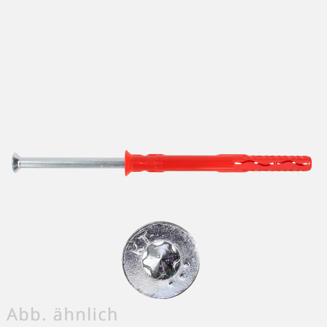 Rahmendübel / Fassadendübel | zugelassen KT 10 SL | Senkkopf | verzinkt