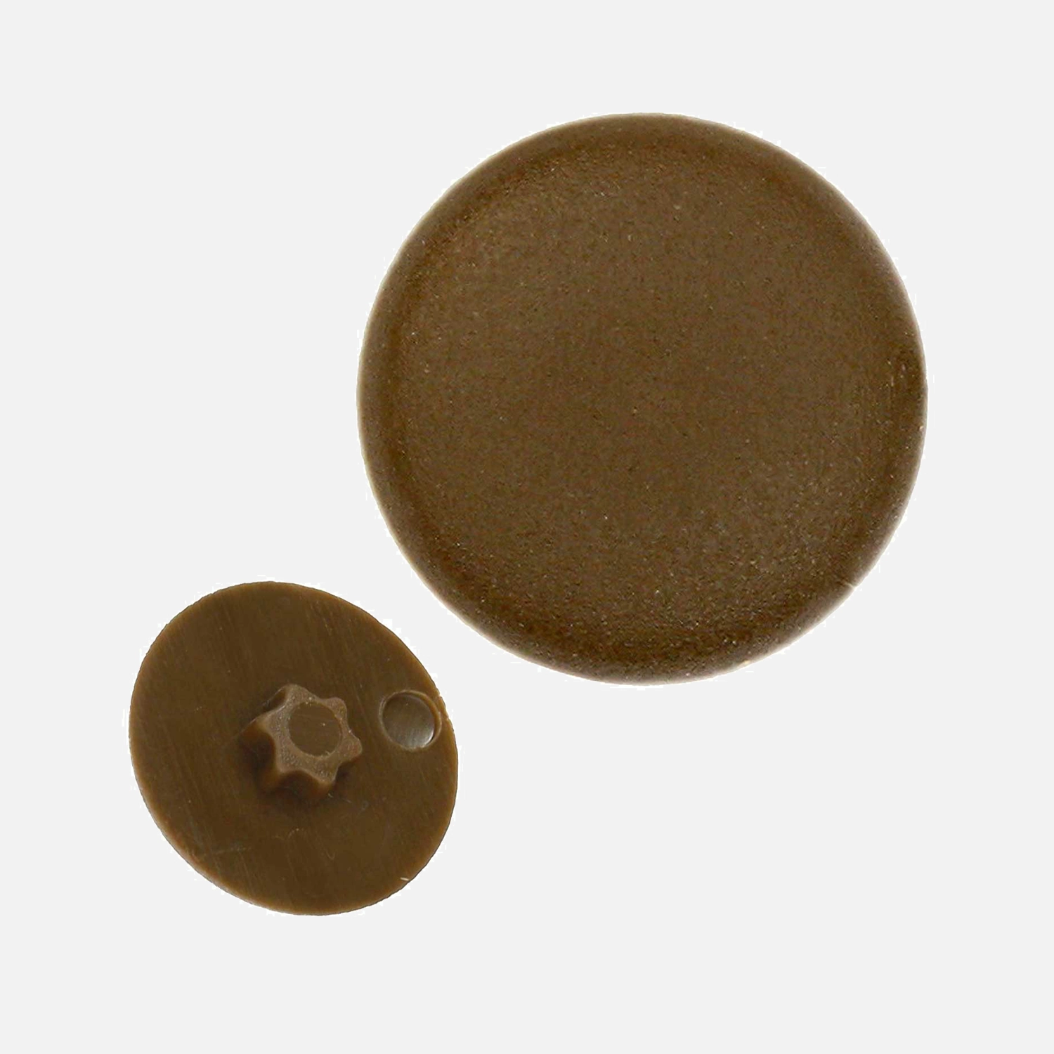 1000 Kappen für Senkschrauben TX 20 Kappdend.12 für M4-4,5 dunkelbraun(RAL 8014)