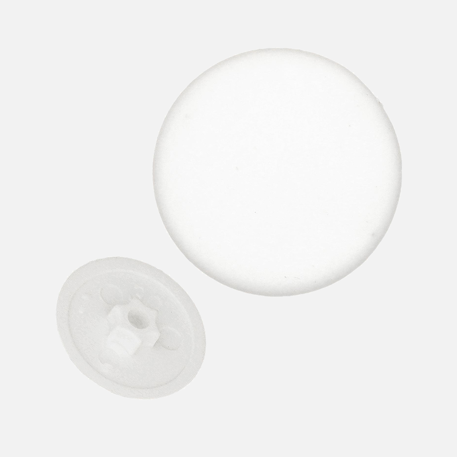 1000 Abdeckkappen weiß (RAL 9010) für Senkschrauben mit Torx 15 - 12 mm Ø