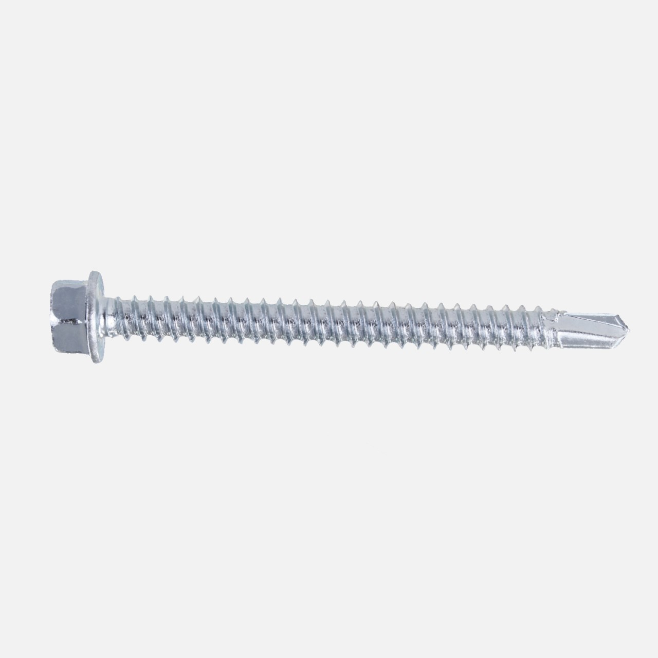 1 Bohrschraube Form K DIN 7504 mit Sechskant verzinkt 5,5x60