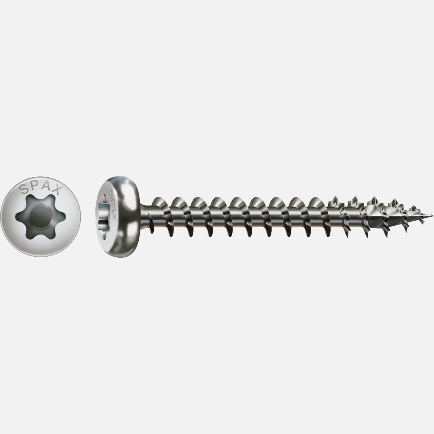 100 SPAX Universalschrauben A2 Halbrundkopf Torx 5x50