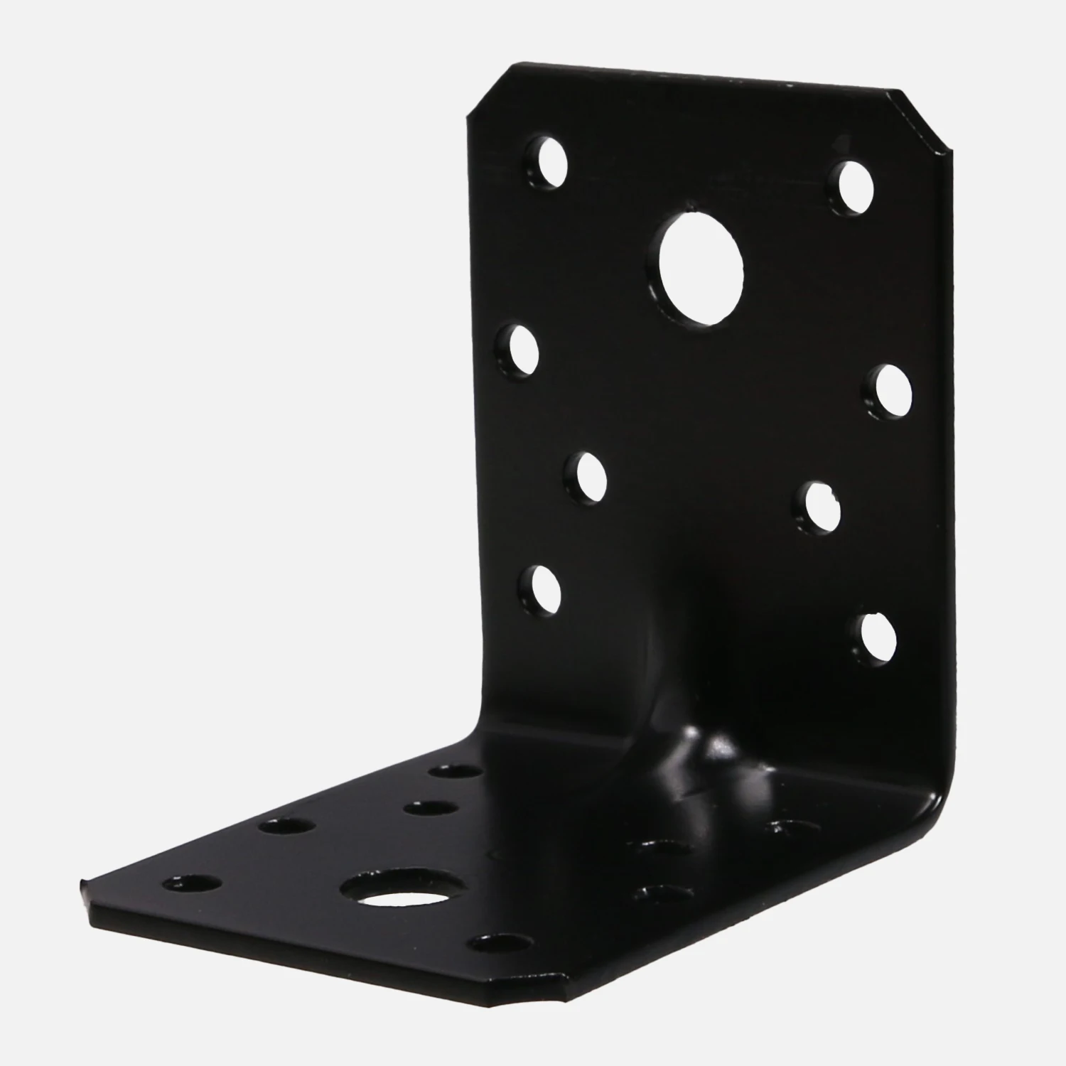 Schwerlast-Winkelverbinder | Sicke | verzinkt | kunststoffbeschichtet | schwarz