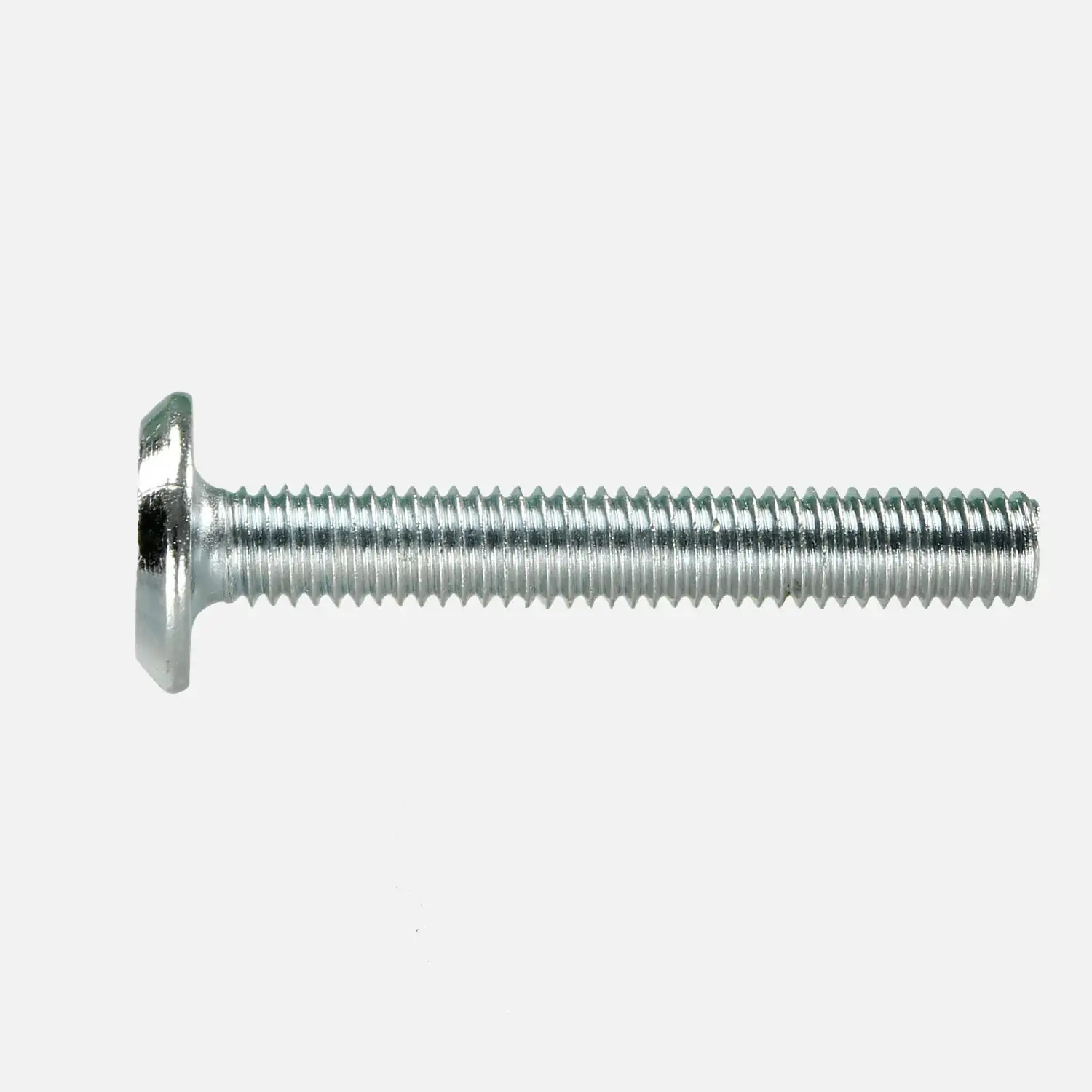 50 Zylinderkopfschrauben flach mit Innensechskant M6x40, SW 4, galv.verzinkt