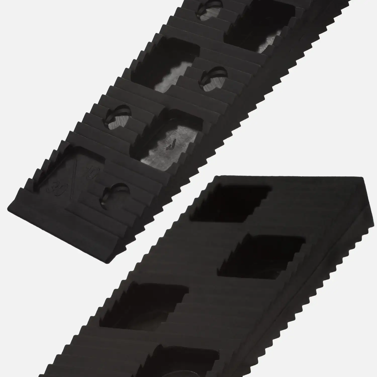 200 Befestigungskeile, normale Tragfähigkeit, schwarz 80x30x10 mm