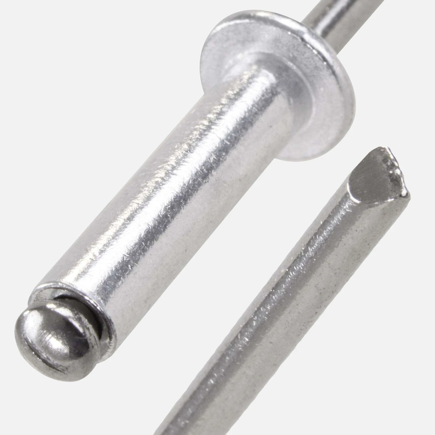 500 Gesipa Blindnieten Aluminium / Edelstahl A2 - 4x12 mm - Flachkopf - DIN 7337