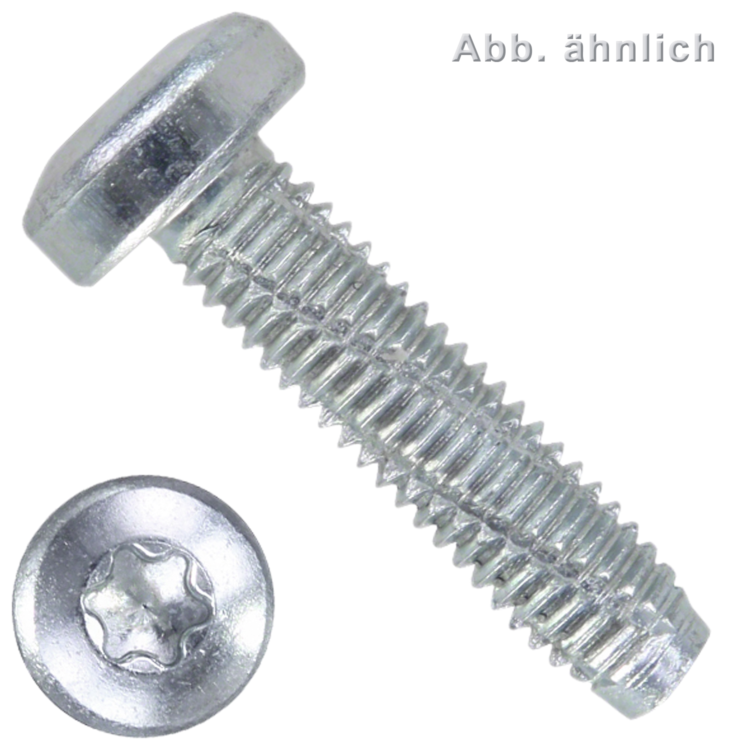 1000 Linsenkopf-Schneidschrauben M4x20mm - DIN 7516 Form AE - TX - verzinkt