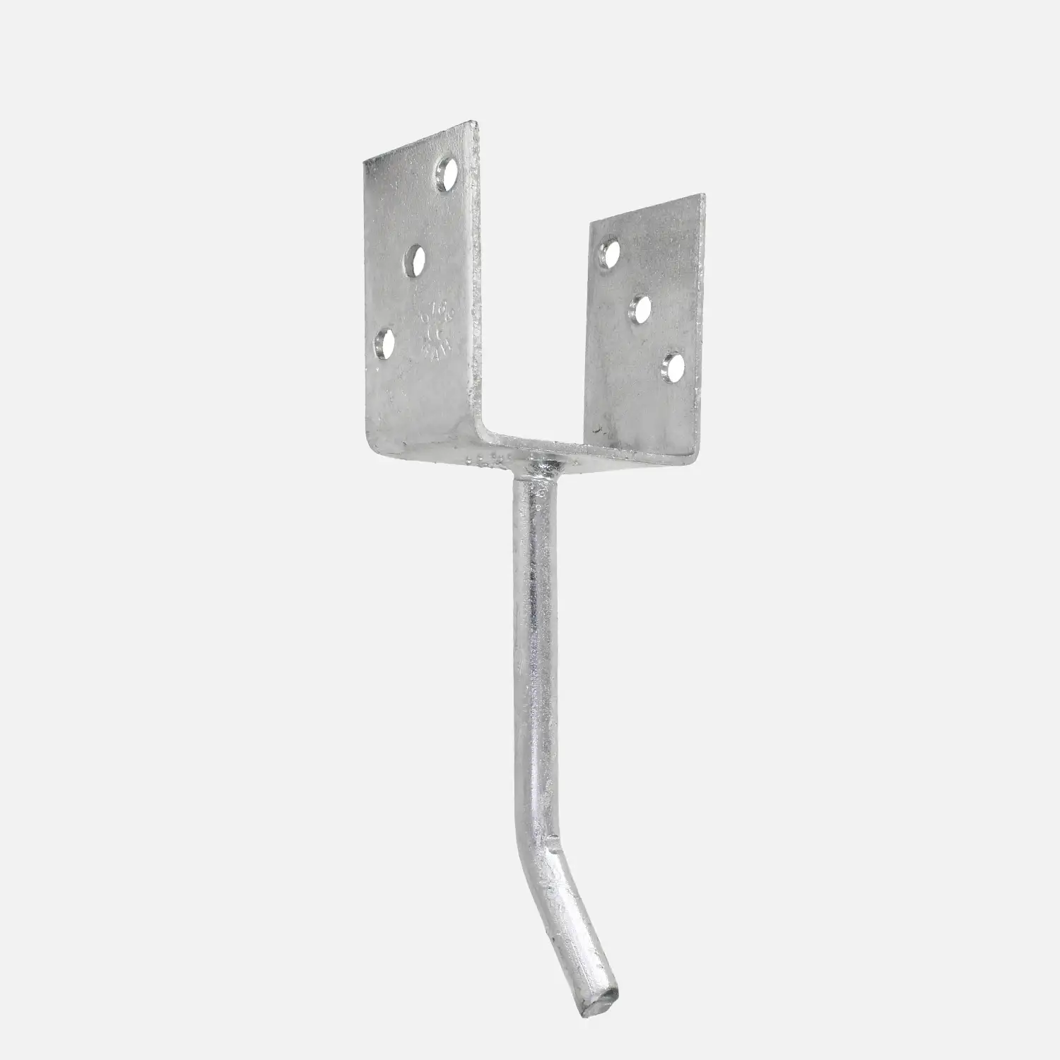 U-Pfostenträger | mit 400mm Riffeldolle | feuerverzinkt