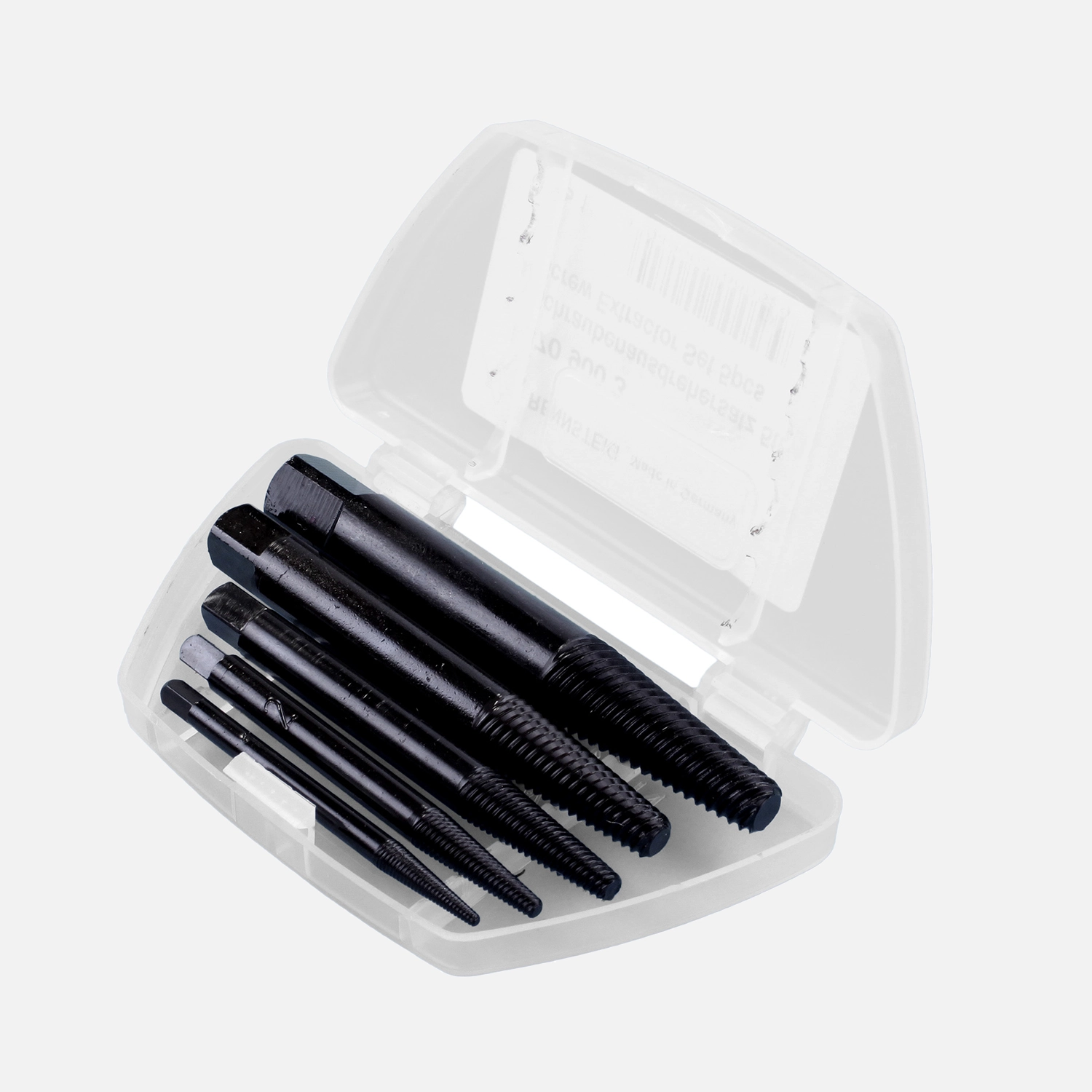 5tlg Schraubenausdreher-Satz - Gr. 1 - 5 (M3 - M18 Schrauben) - CV-Stahl