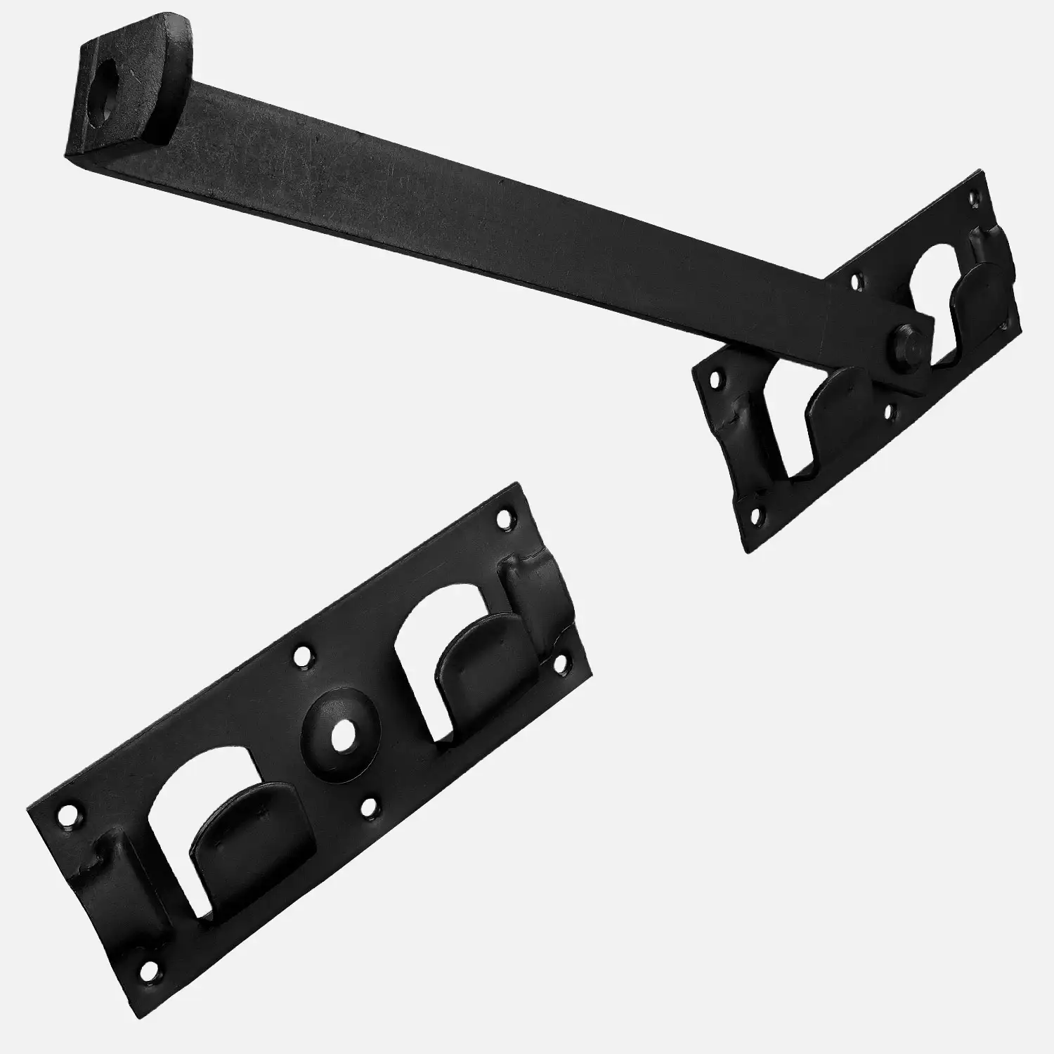 1 Alberts Doppelüberwurf 423 mm Gesamtlänge - schwarzer Tauchlack