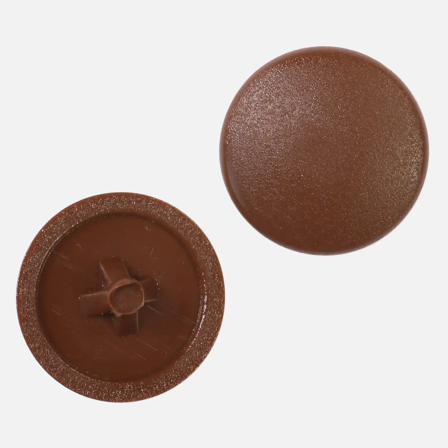200 Abdeckkappen für PZ 2 (Pozidriv) - Ø Kappen=12mm - nussbraun(RAL8011)