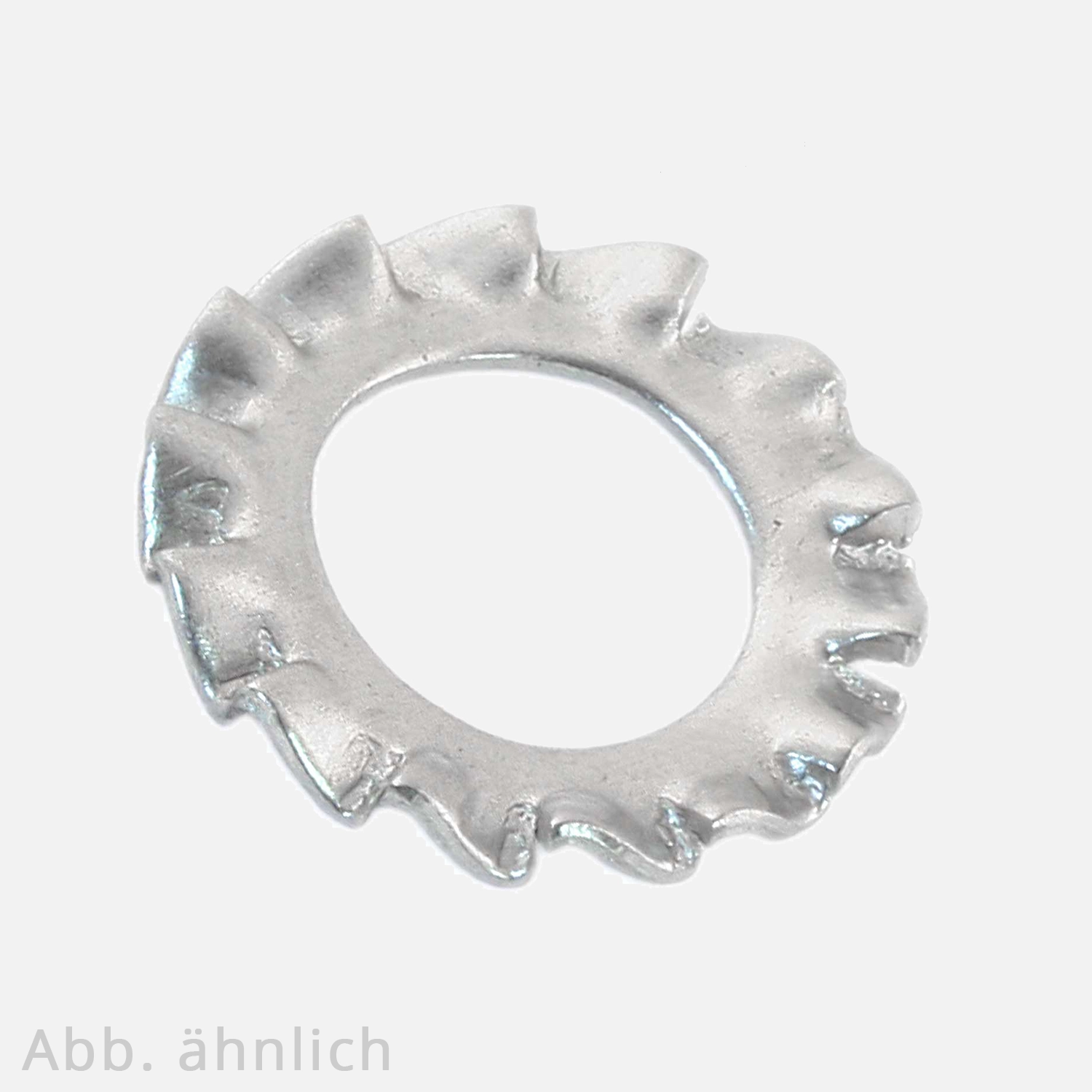 1000 Fächerscheiben DIN 6798, Federstahl 1.4301, Form A für M 2,3