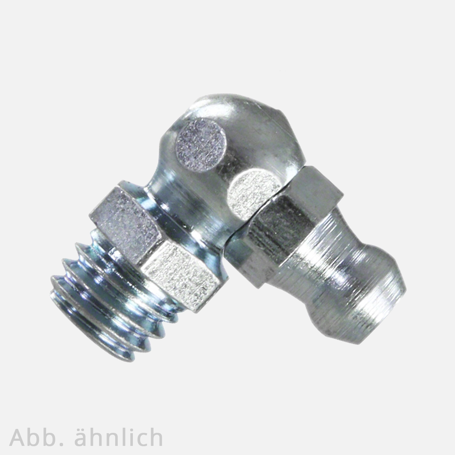100 Kegelschmiernippel M8x1 mm - Form C - 90° Kegelkopf - SW9 - verzinkt