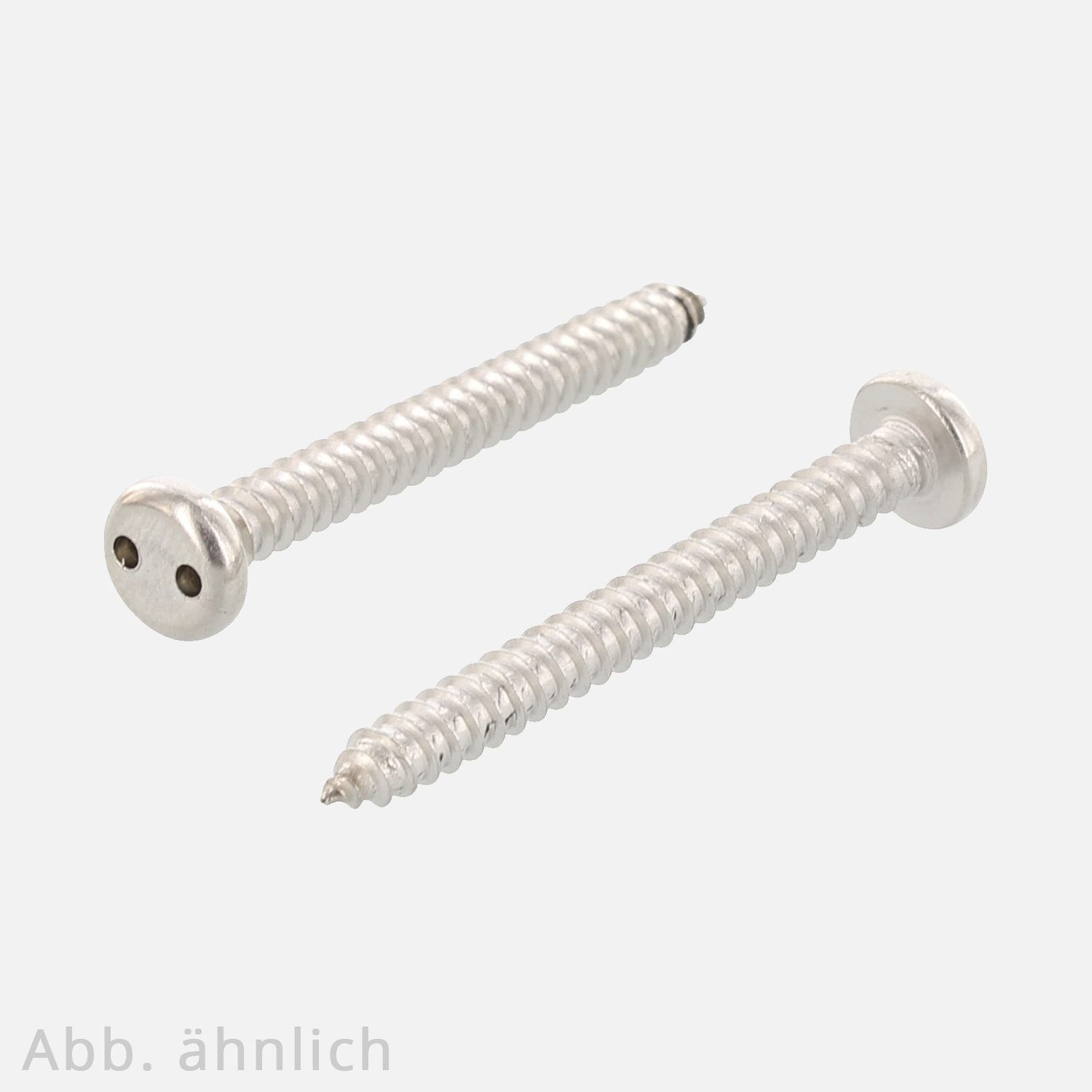 100 Sicherheitsschrauben, Zylinderkopf , 2,9x13 mm ,Antrieb Spanner/Zweilochantrieb SP4 , Edelstahl A2