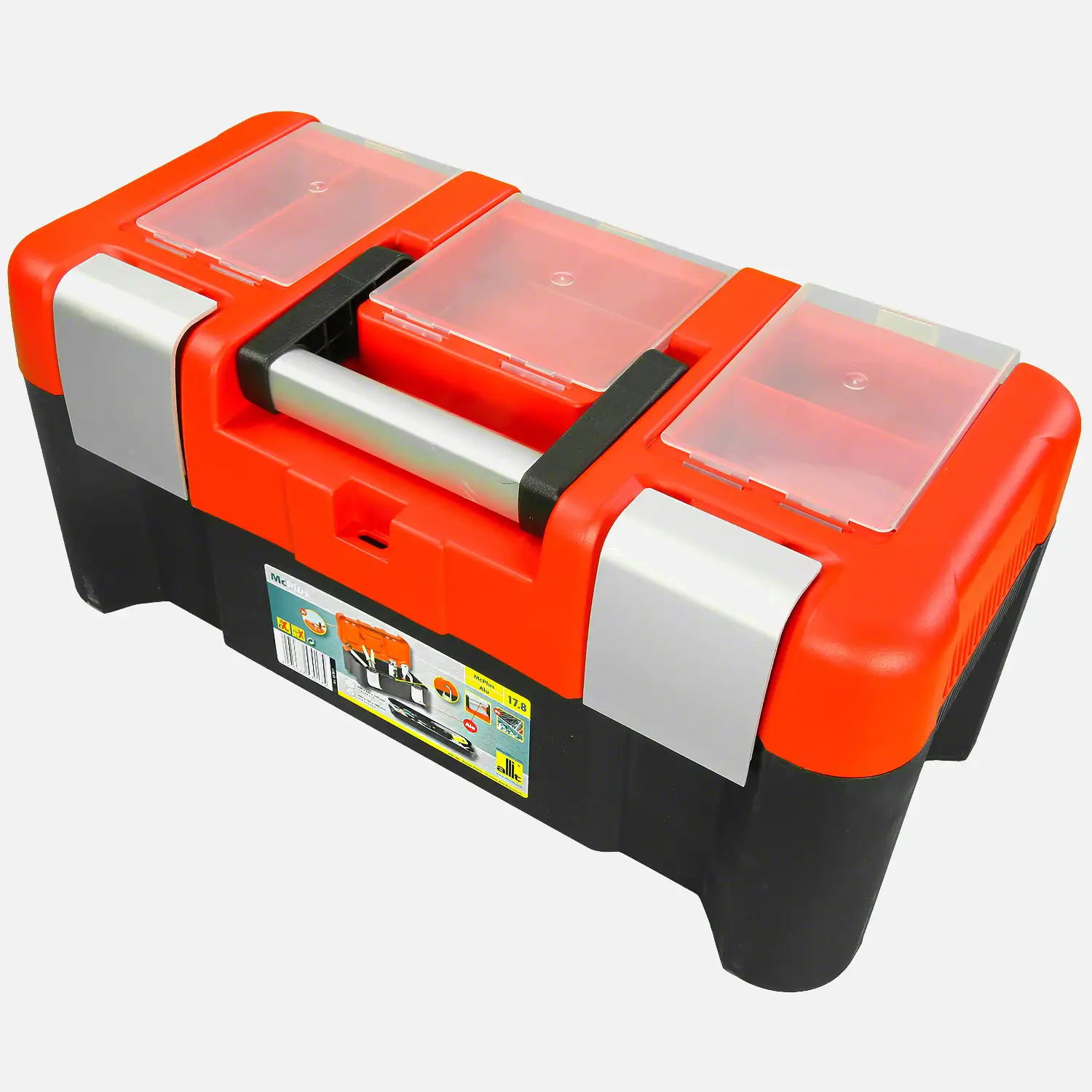 1 Allit Premium Profi-Werkzeugkoffer - McPlus Alu 17.8 - schwarz