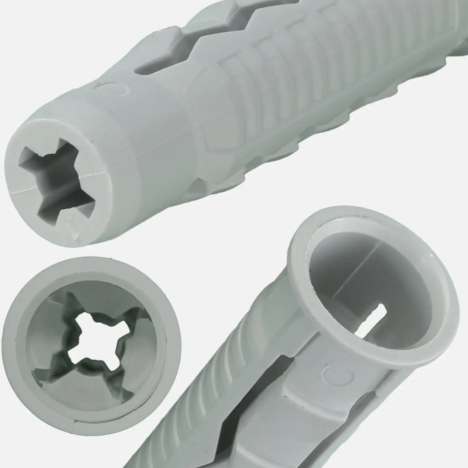 100 KTS-X Universaldübel 6x30 mm mit Kragen