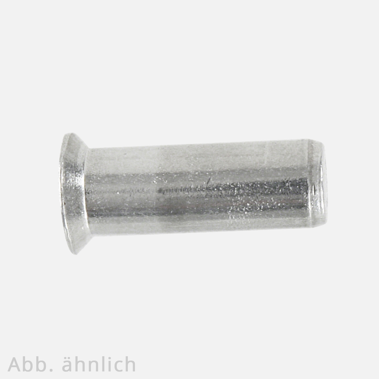500 Blindnietmuttern M8 / 1,5-4,5 mm - Aluminium - geschlossen - Senkkopf