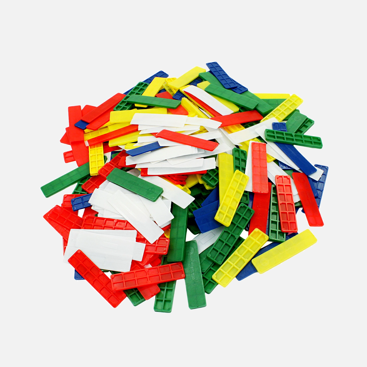 650 tlg Sortiment Verglasungsklötze SILISTO® bunt 1-6x24mm