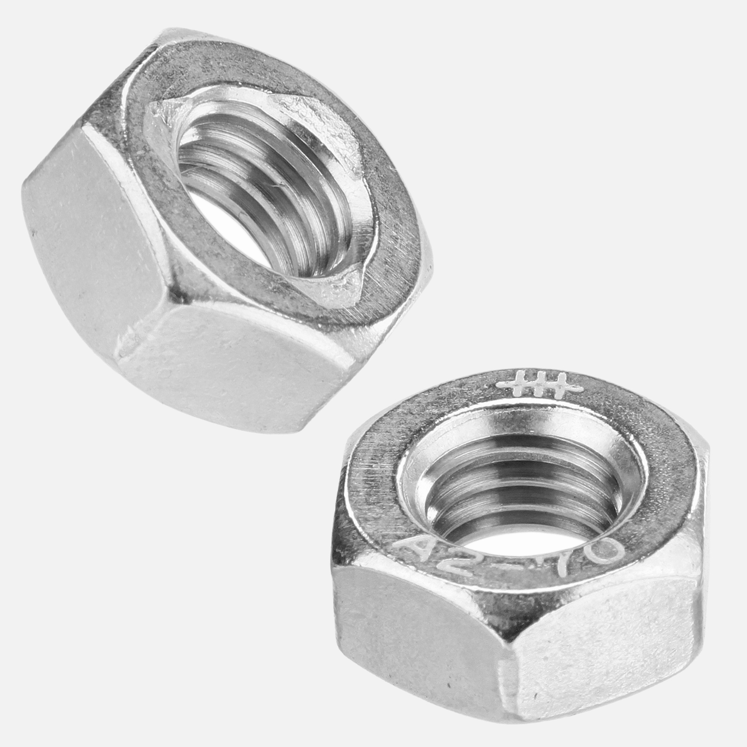 200 Sechskantmuttern M6 - mit Klemmteil - SW10 - Edelstahl A2