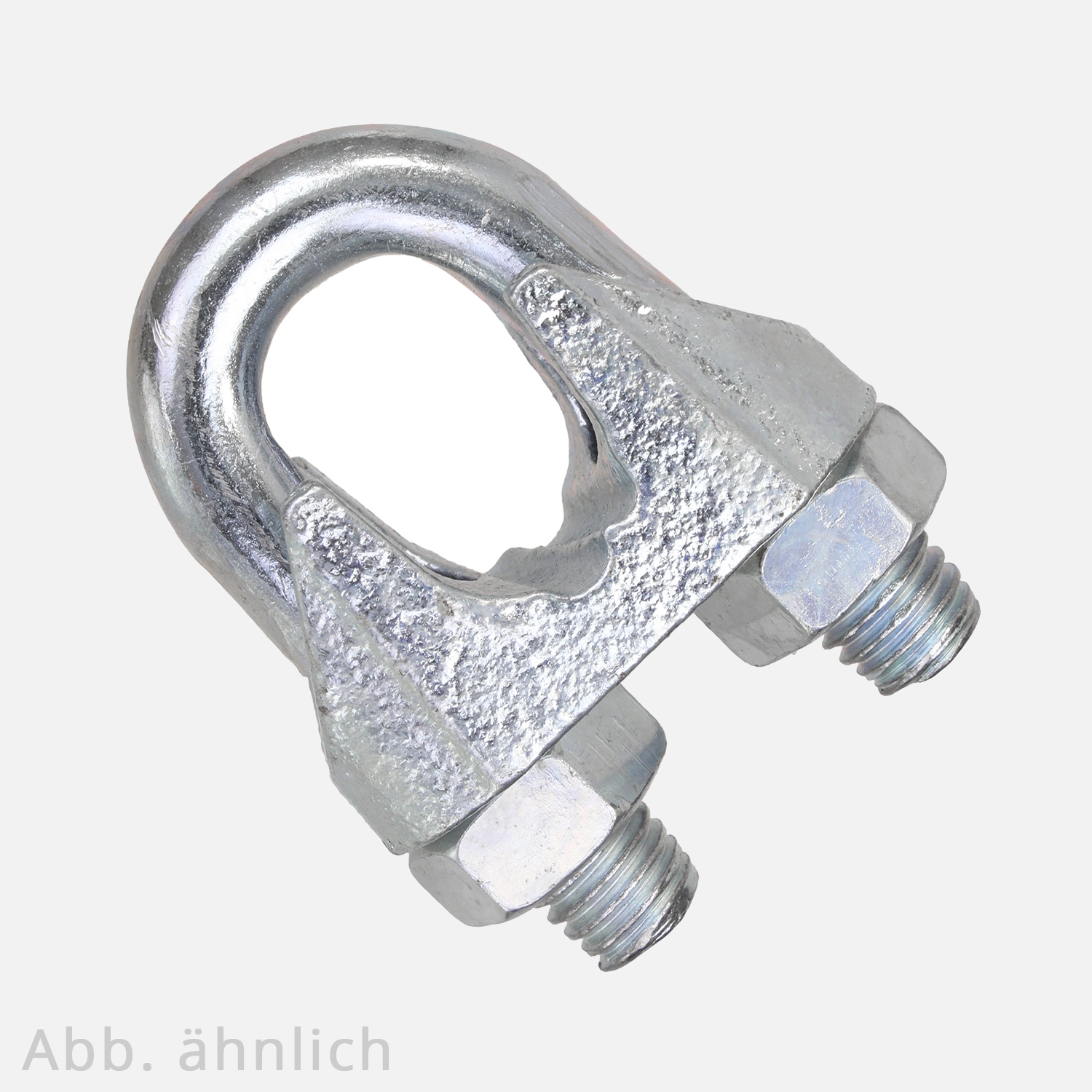 20 Drahtseilklemmen DIN 741 Stahl verzinkt 11mm / M8 