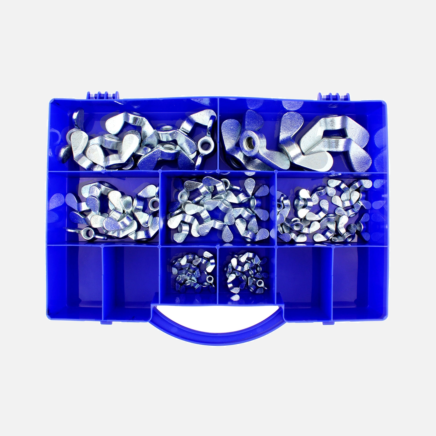 80 tlg Flügelmuttern Sortiment DIN 315 galvanisch verzinkt M4 bis M12