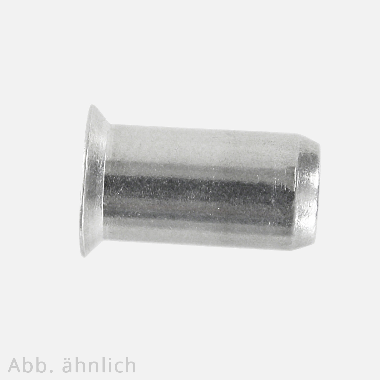 500 Blindnietmuttern M6 / 1,5-6 mm - Aluminium - Mehrbereichsschaft - Senkkopf