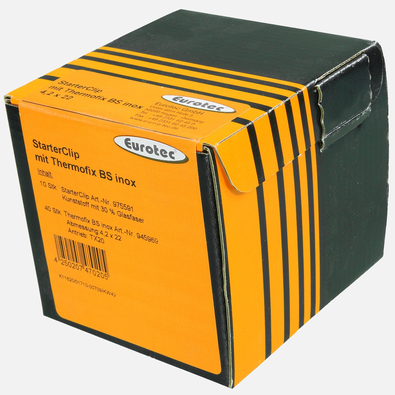 10 EuroTec Terrassen StarterClip - inkl. 40 Schrauben - PA 6.6 mit 30% Glasfaser
