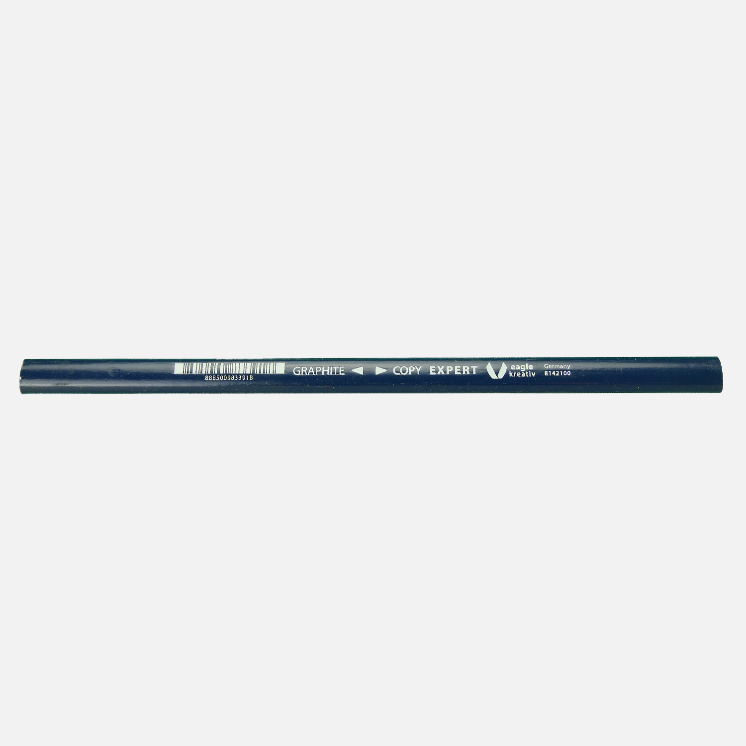 1 Zimmermanns-Blei-, Koperstift, Graphitmine, eckig-oval, Blau, Länge 240 mm