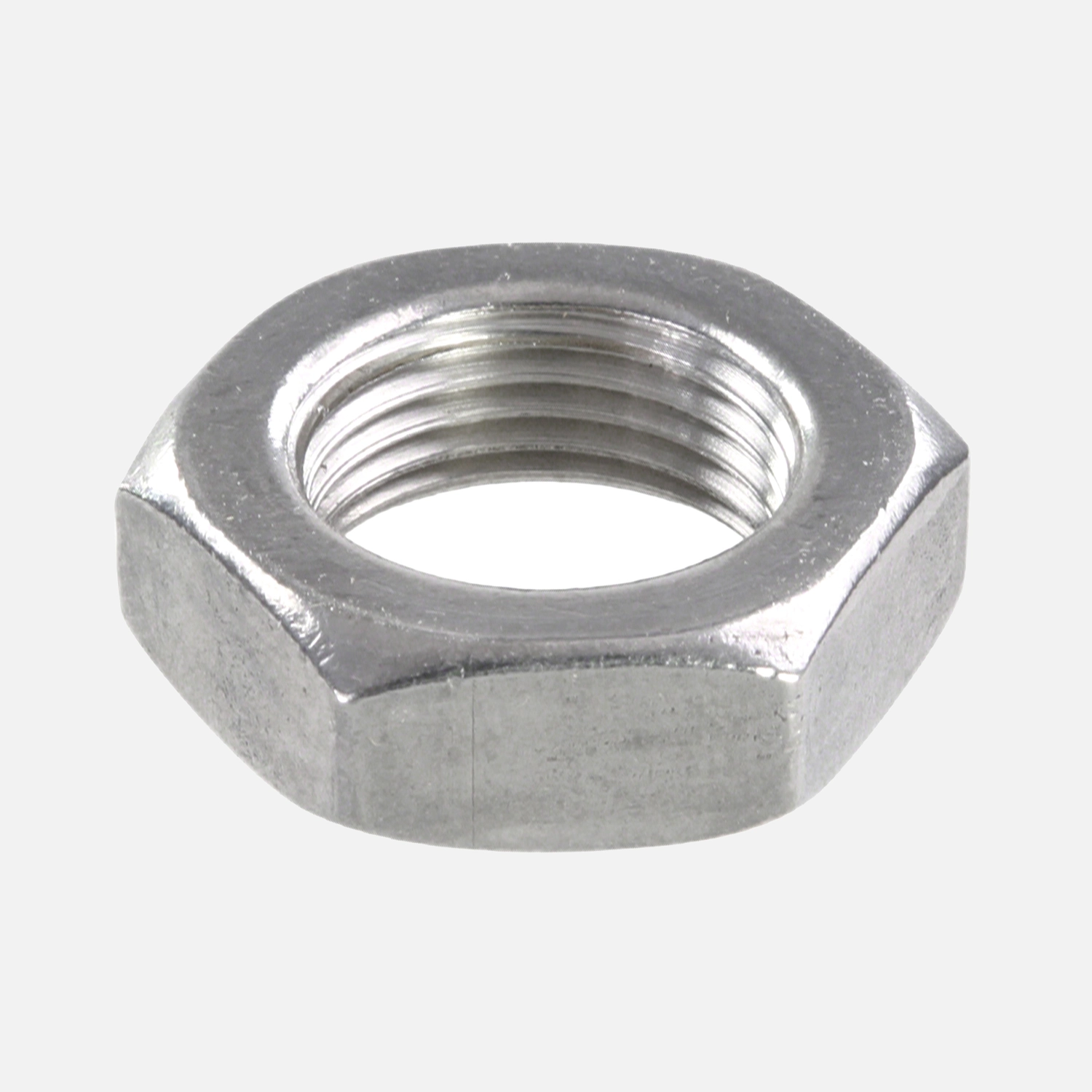 10 Sechskantmuttern - M18 - Feingewinde 1mm - niedrig, Form B - A2 - DIN 439