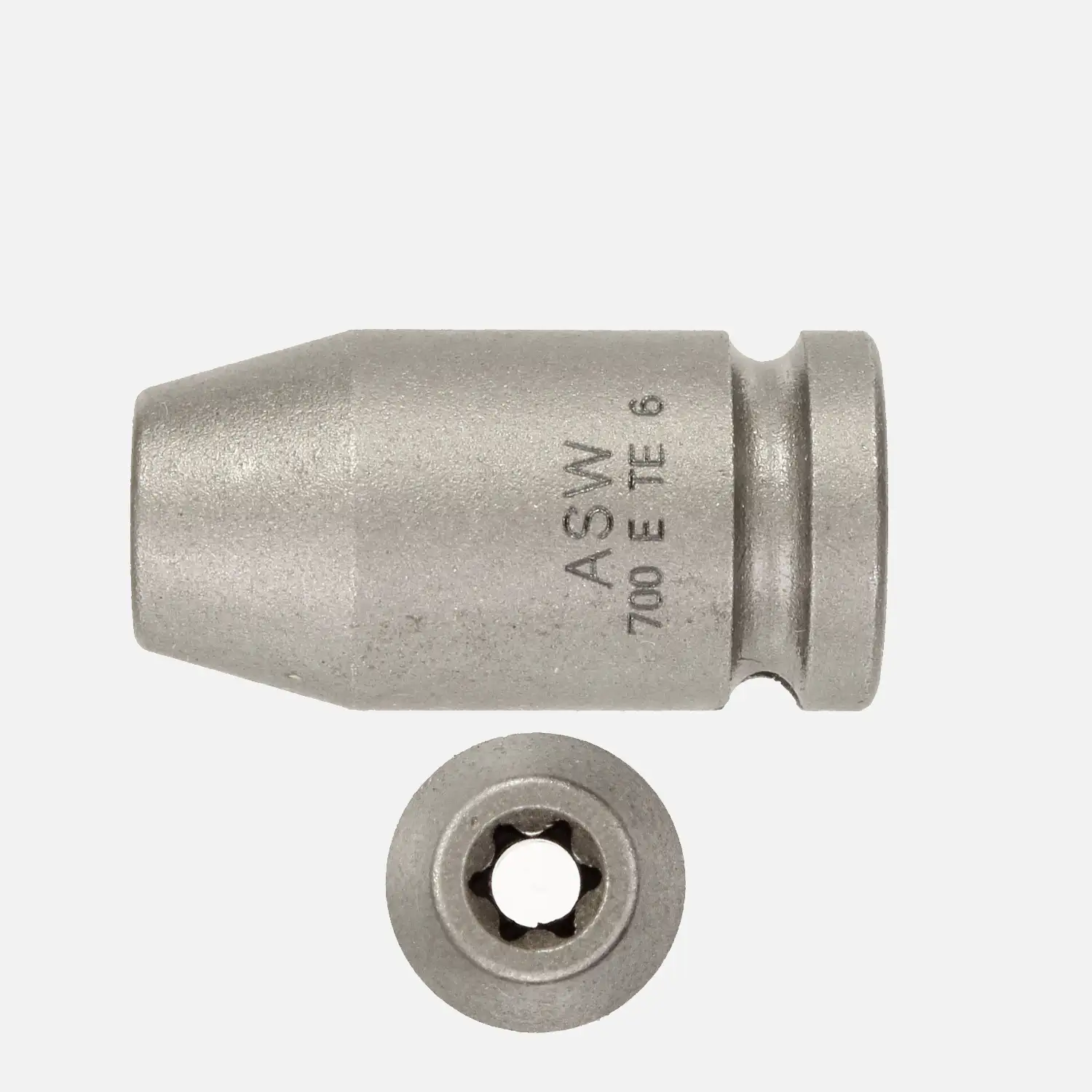 1 ASW Stecknuss, Antrieb 1/4"G 6,3,Länge 25 mm, Außen-Torx® SW E 6