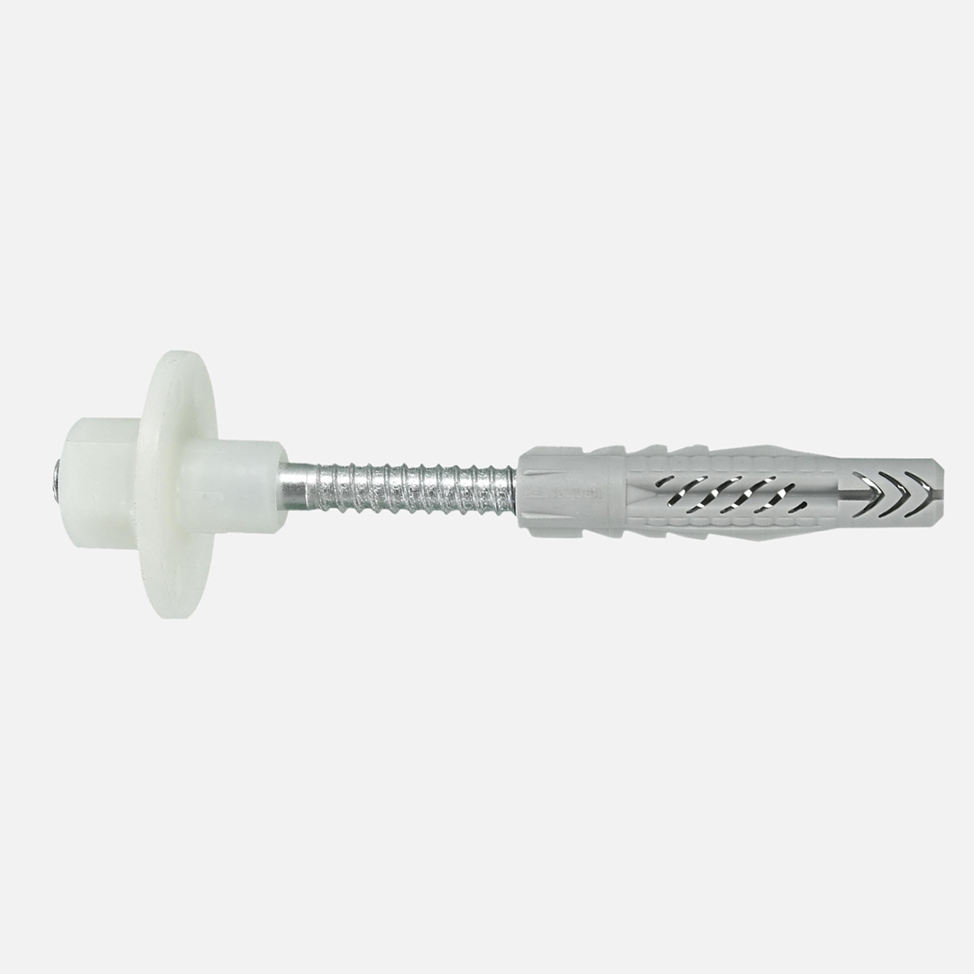 6 tlg. FISCHER Waschtisch- und Urinalbefestigung WD mit Universaldübel UX 10, Schrauben 8x90 mm und Bundmuttern