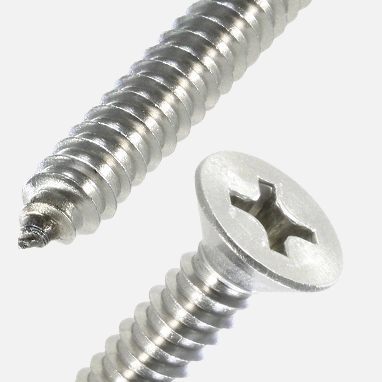 1 Blechschraube DIN 7982 - 5,5x22mm - Senkkopf - PH - Edelstahl A2