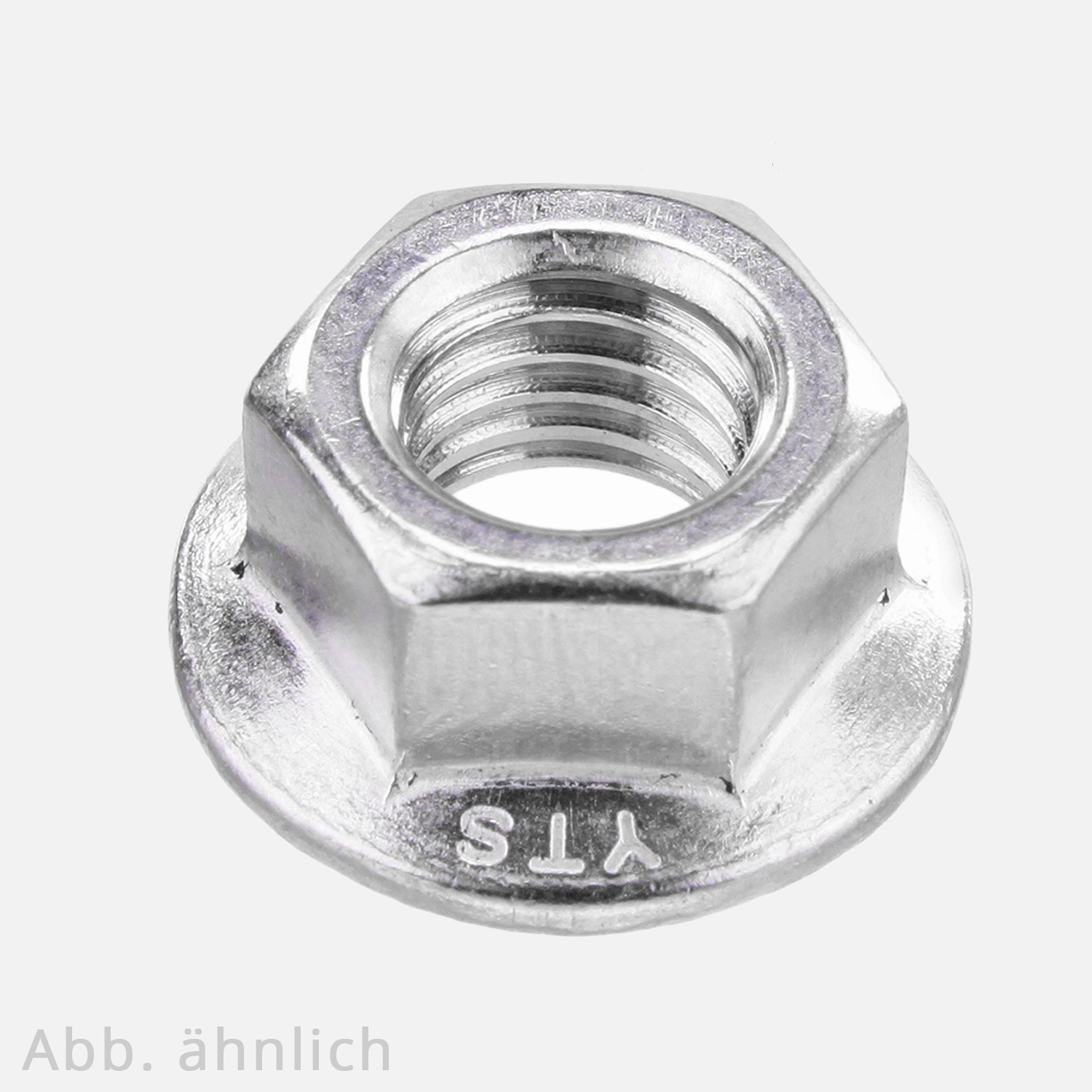 Sechskantmutter | DIN 6923 | Edelstahl A2 | Flansch Sperrverzahnung