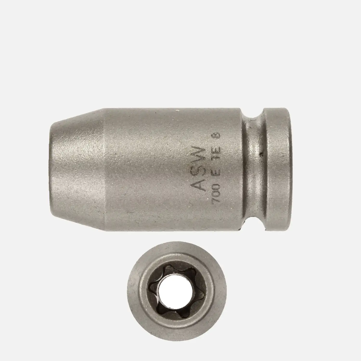 1 ASW Stecknuss, Antrieb 1/4"G 6,3,Länge 25 mm, Außen-Torx® SW E 8