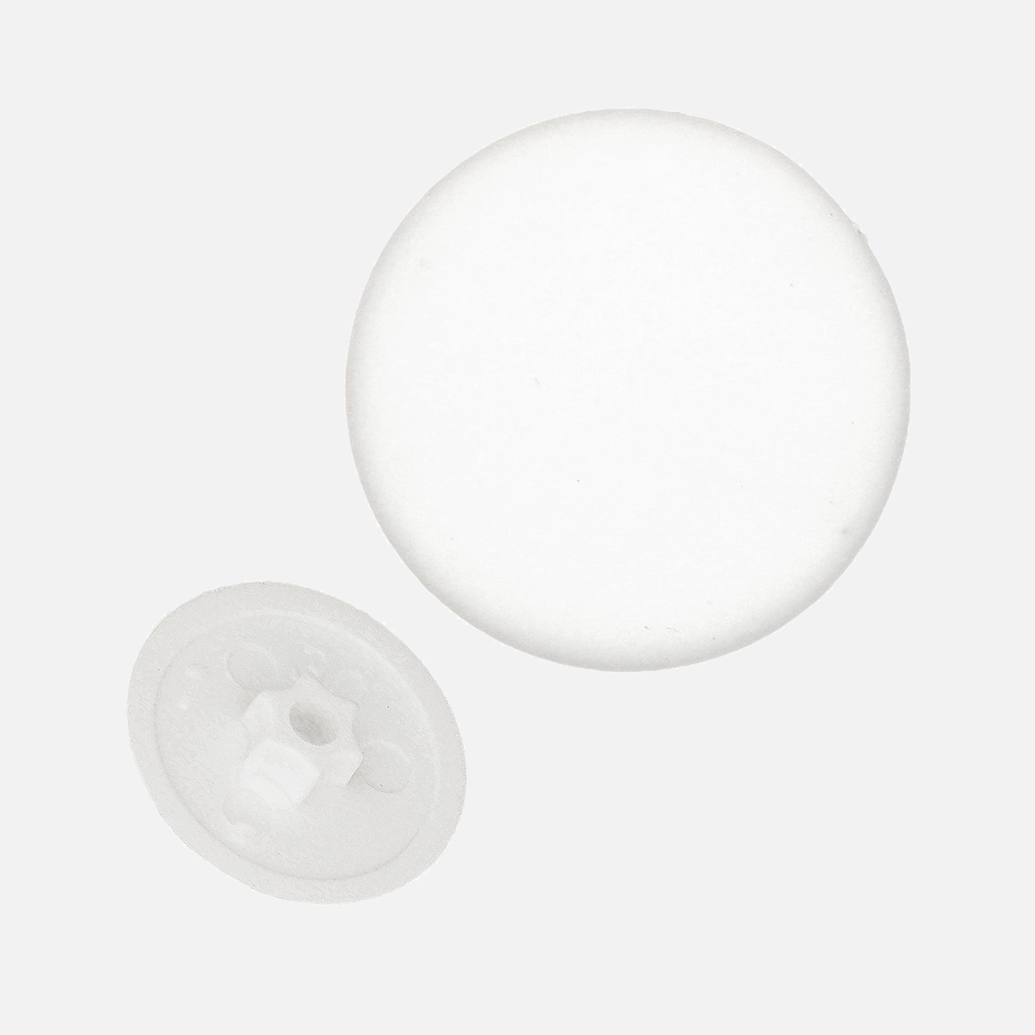 100 Abdeckkappen weiß (RAL 9010) für Senkschrauben mit Torx 20 - 12 mm Ø