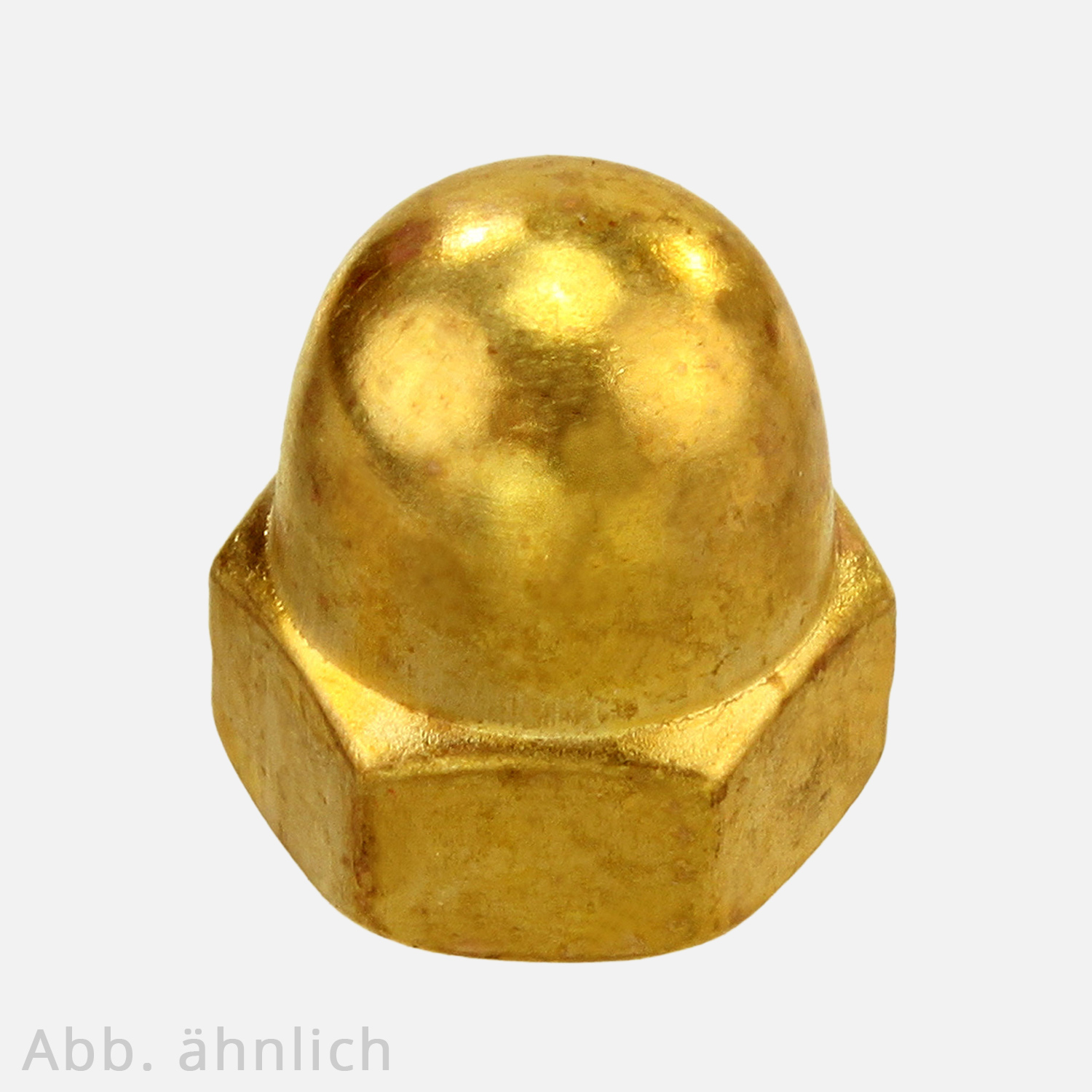 100 Hutmuttern DIN 1587 Messing M8 | M8 | 100 Stück | 2063 08T100