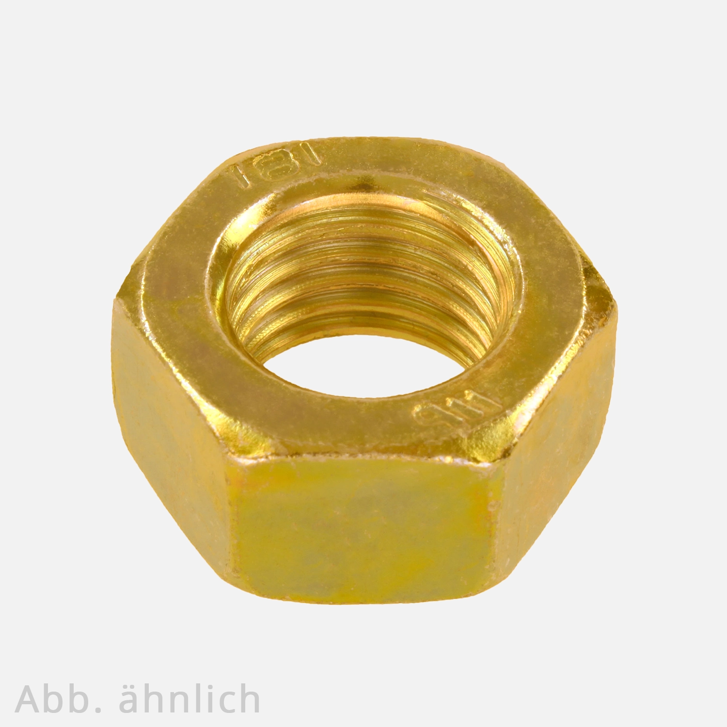 Sechskantmutter | DIN 934 | SW | Stahl 8.0 | gelb verzinkt