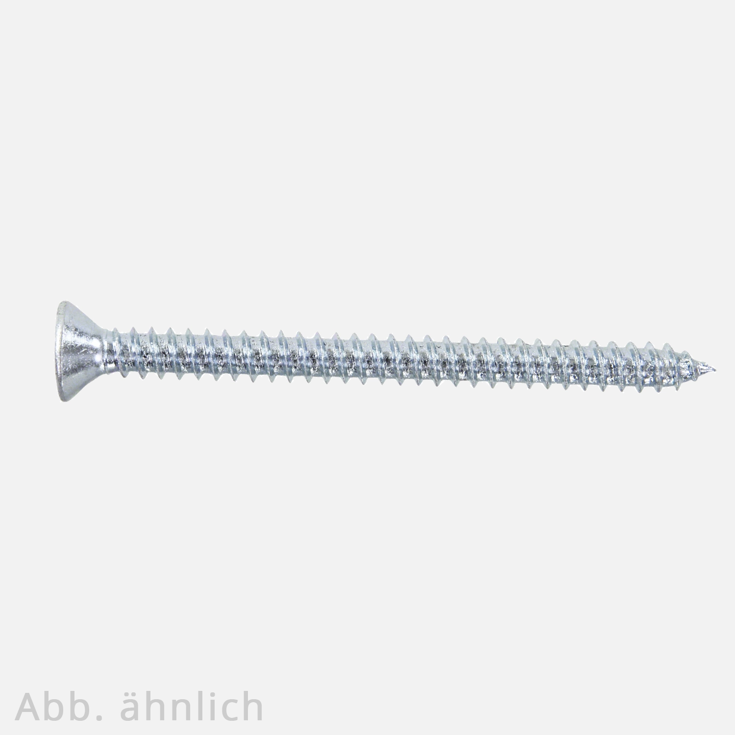 500 Senk-Blechschrauben 4,8x19 mm, Form C mit Spitze, PH2, DIN 7982, verzinkt