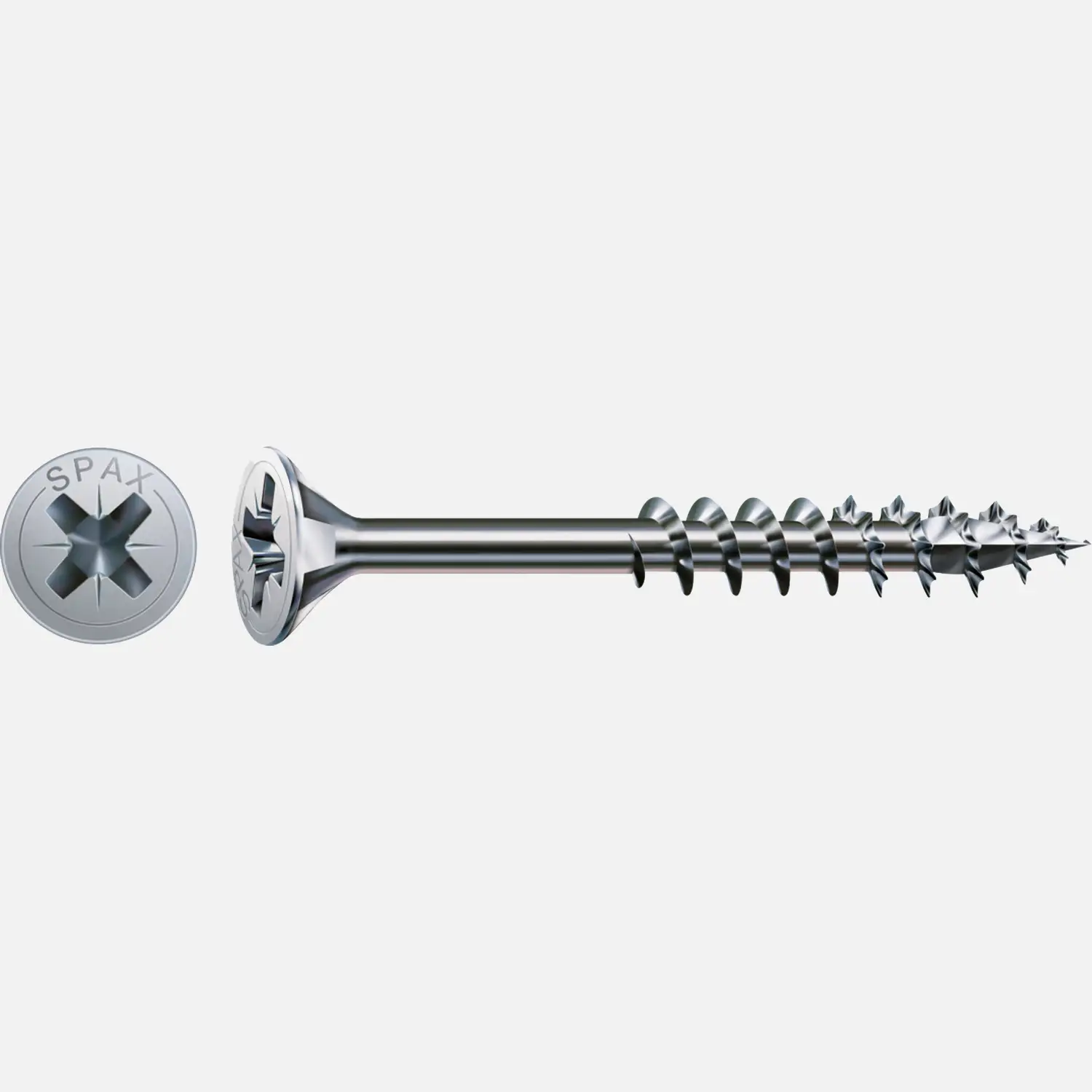 1000 SPAX Universalschrauben 3,5x35mm, verzinkt, PZ, Senkkopf, Teilgewinde