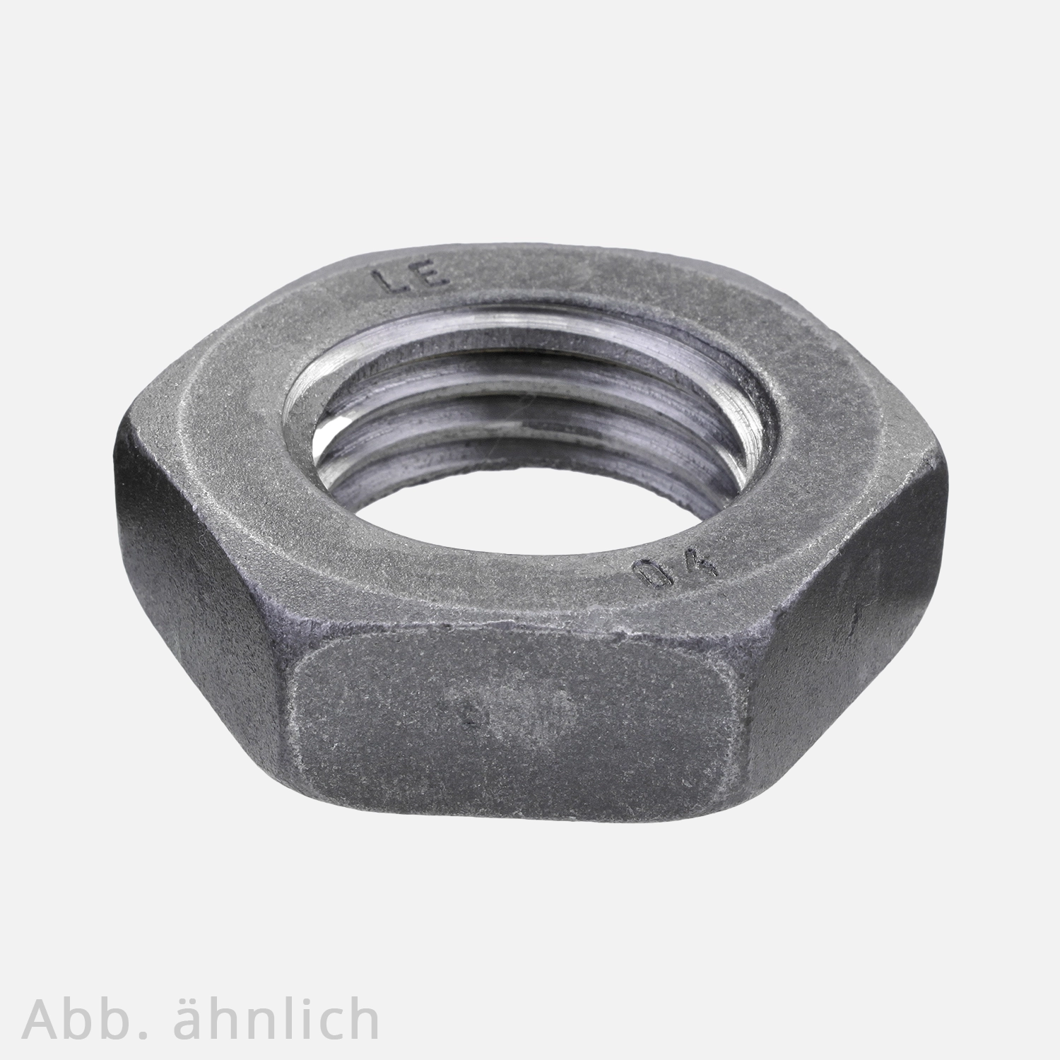 1000 Sechskantmuttern M4 - niedrig, Form B=mit Fase - SW7 - blank - DIN 439