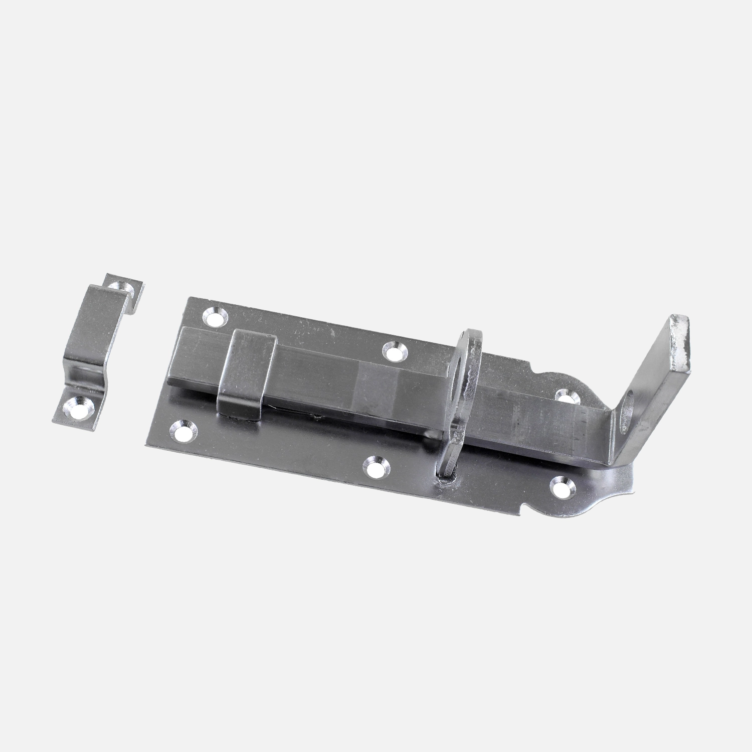 1 Alberts Schlossriegel 120x45 mm - gerade Ausführung - Edelstahl