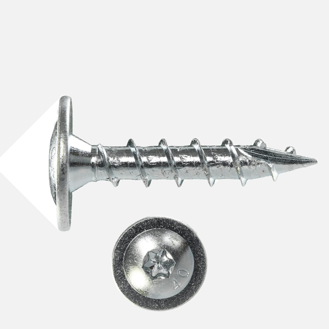 Pfostenschraube | Tellerkopf | galvanisch verzinkt | TX