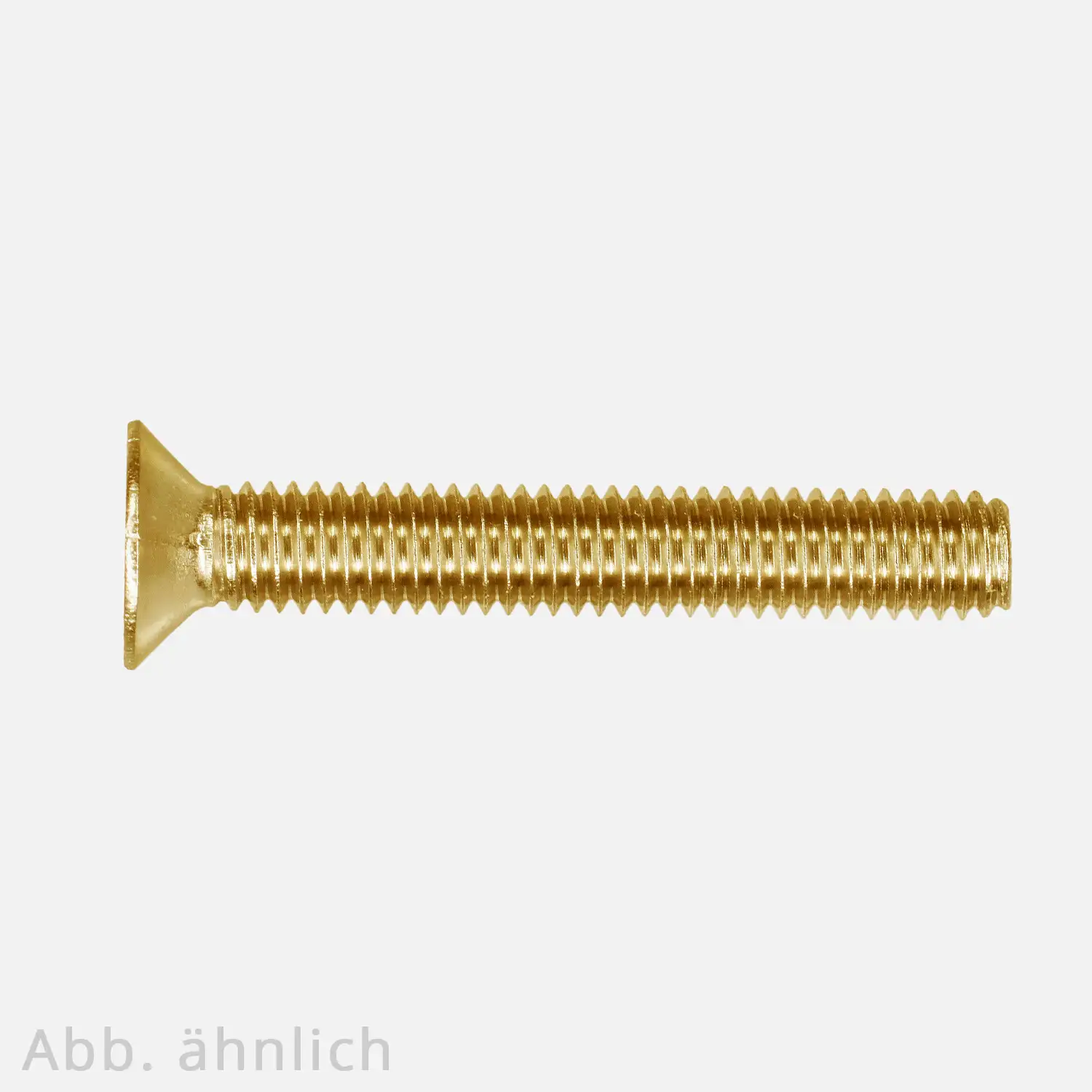 Senkschraube | DIN 963 | mit Schlitz | Messing | blank gedreht