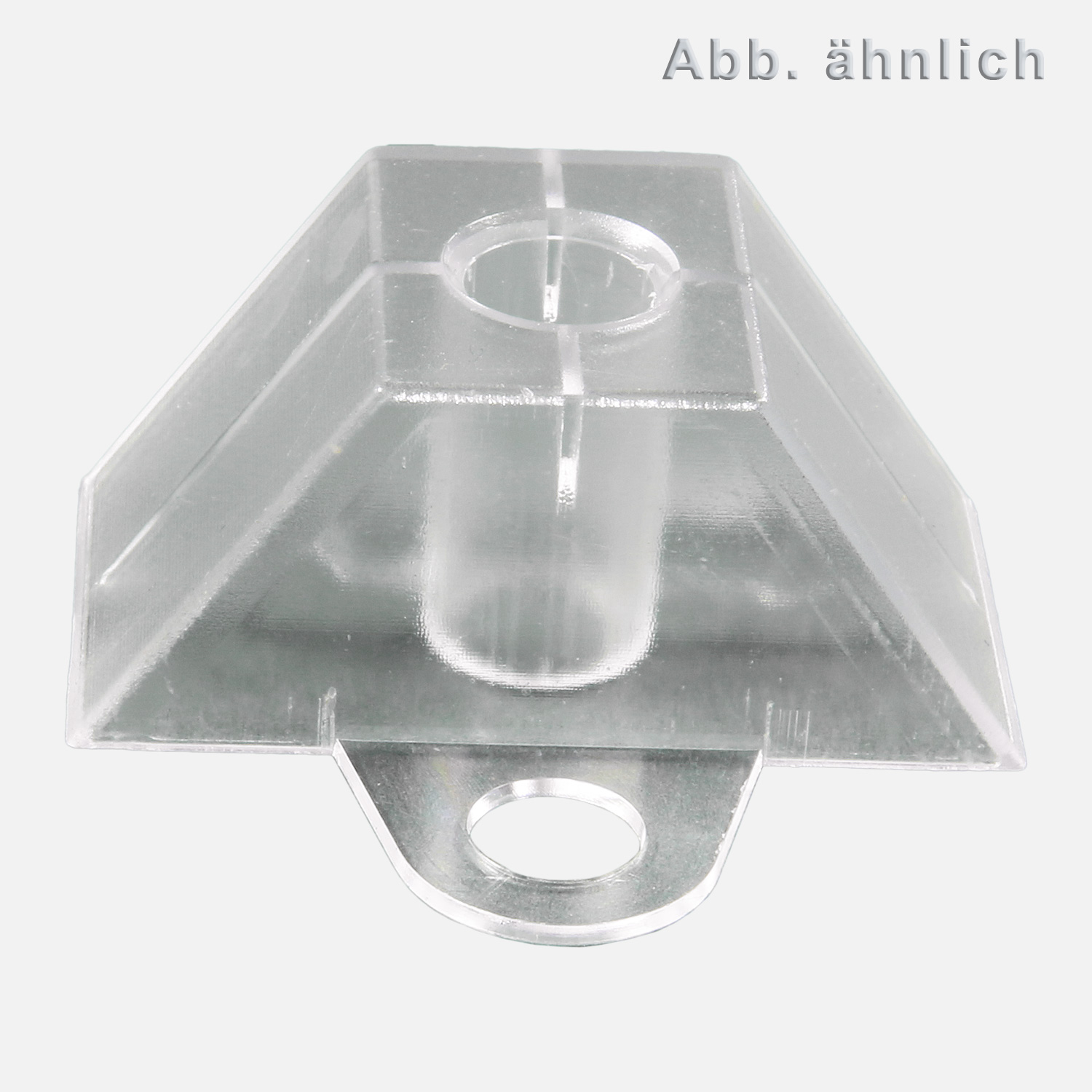 100 Abstandshalter für Lichtplatten, 70/18 Trapezprofil, Kunststoff klar