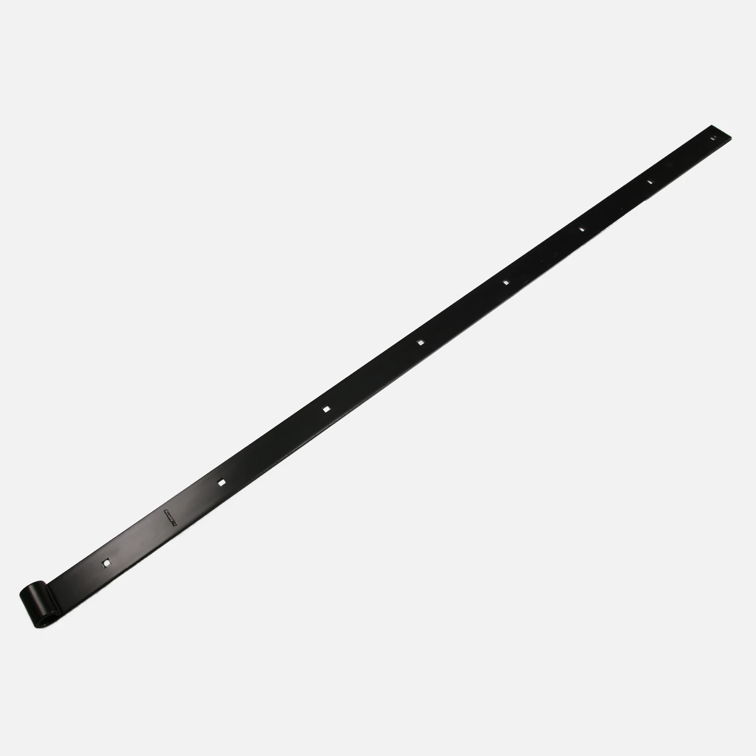 1 Alberts Ladenband gerade/gerade - schwarz - kunststoffbeschichtet - 1160 x 40 x 5 mm Ø16