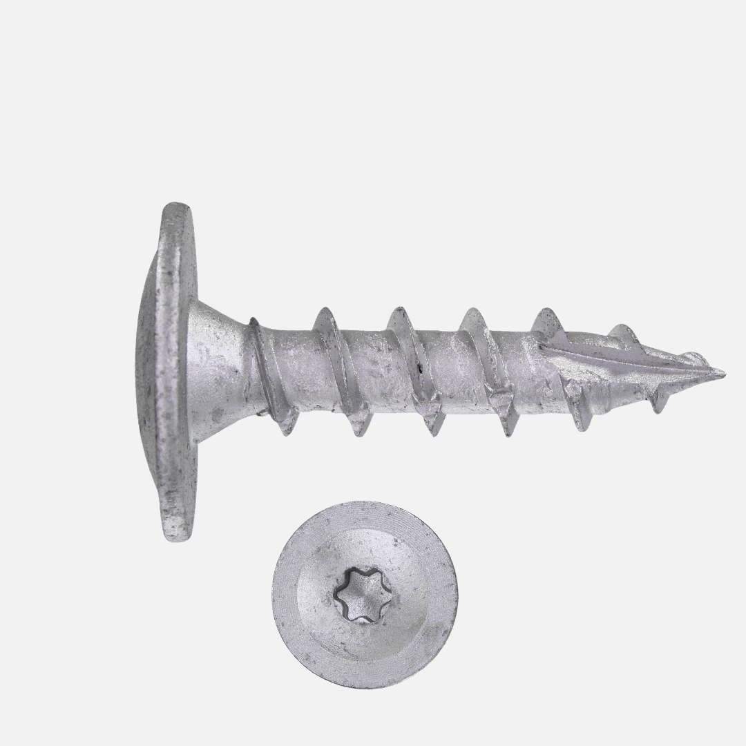 50 Reisser Pfostenschrauben 10x40mm - Ruspert silber - Tellerkopf - TX40