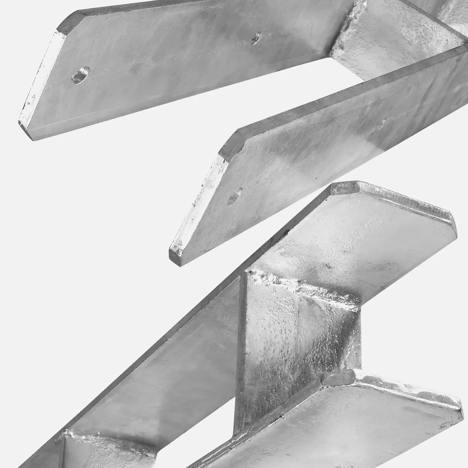 1 H-Pfostenträger feuerverzinkt extrastark 8/800 mm für 140 mm