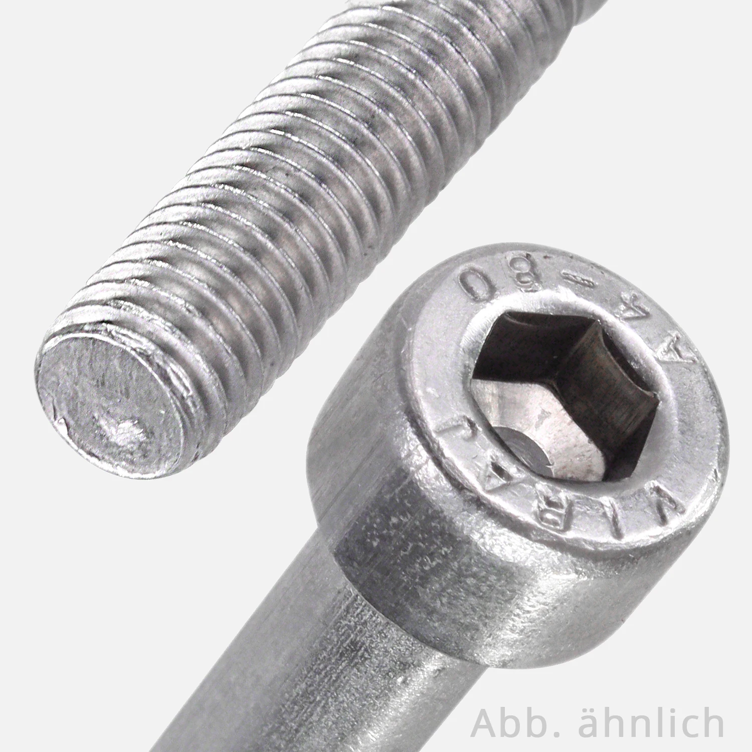 50 Zylinderschrauben M12x60 mm - DIN 912 - Innensechskant - Edelstahl A4-80