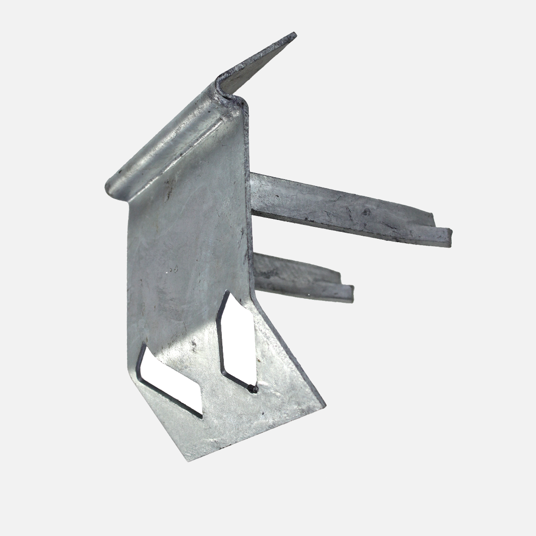 1 Alberts Auflaufstütze 47x125 mm - feuerverzinkt - angeschweißte Mauerkralle