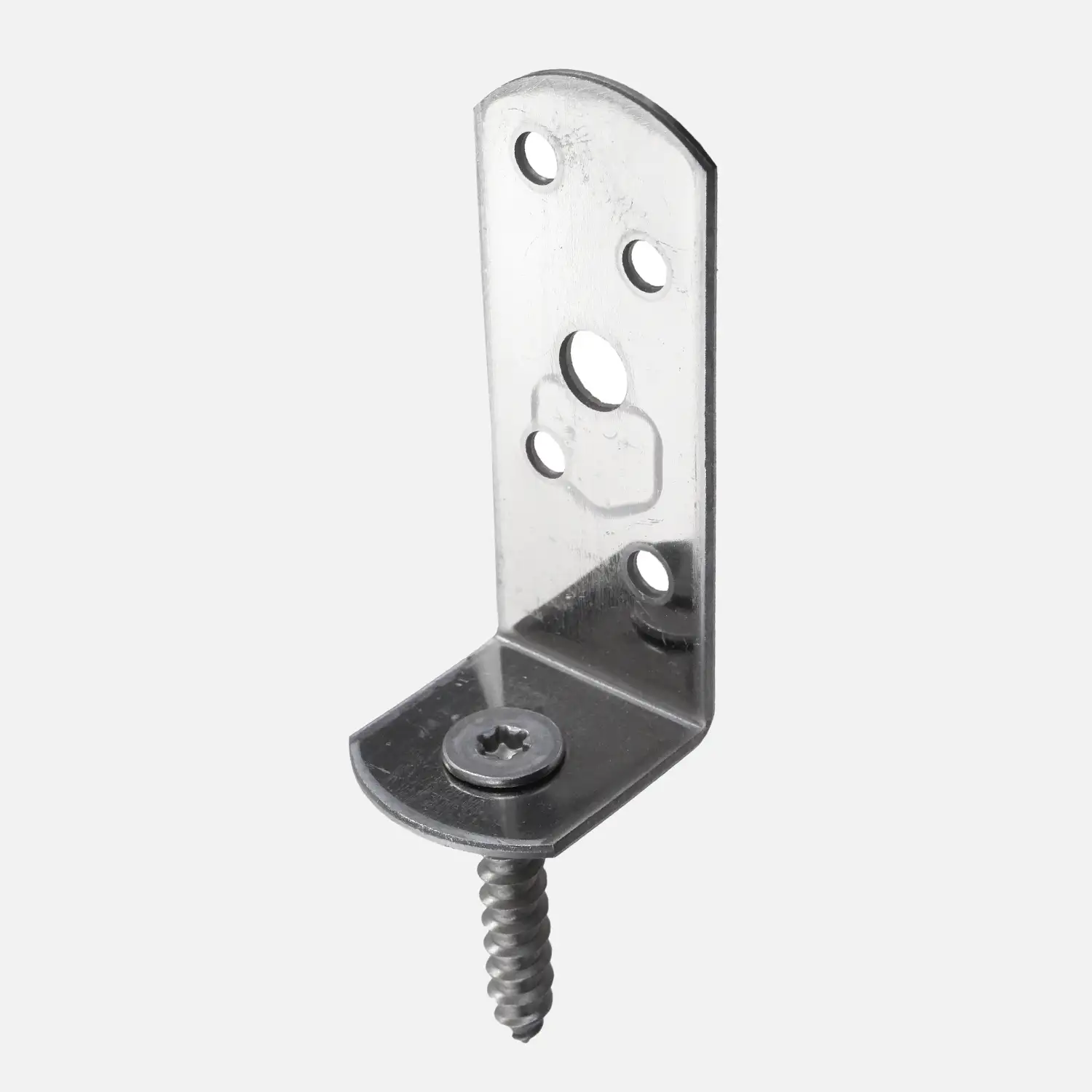 24 Alberts Flechtzaunhalter - 115x31,5x30x75 mm - L-Form - Edelstahl